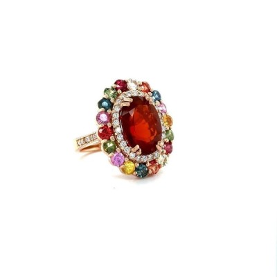 Rose Gold Opal Gemstone Ring Profile Picture